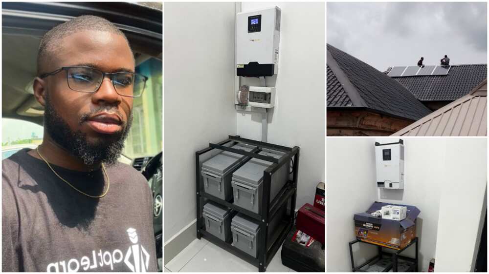 Solar in Nigeria/Man installed 10KVA solar.
