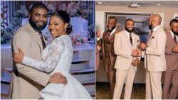 Many pastors were strong men in cult: Man worries over how Mercy Chinwo's hubby & Banky W greet like cultists