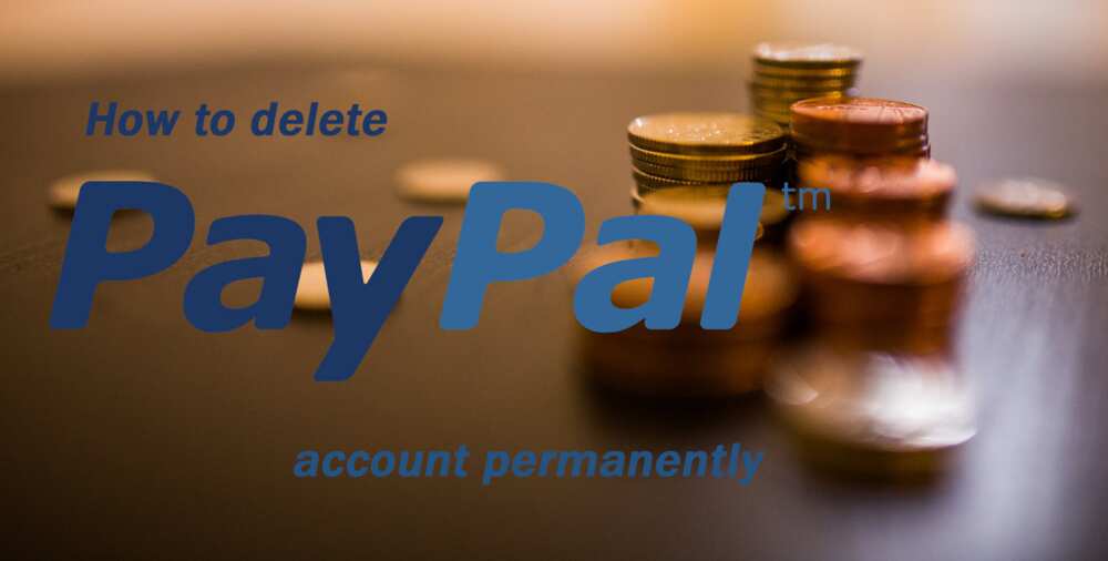 delete PayPal account