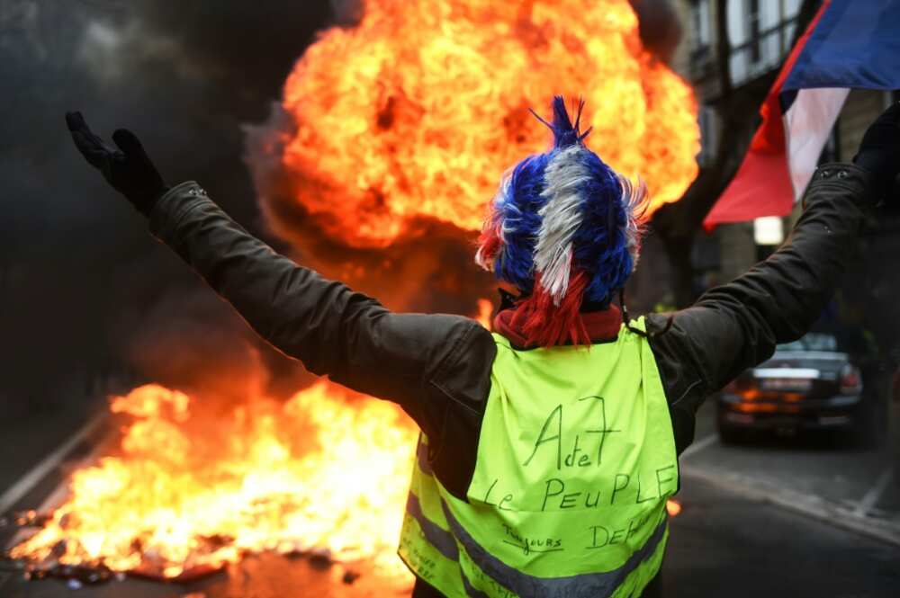 The 'Yellow Vest' protest movement in 2018 expressed deeply felt resentment of Macron and shook the country The 'Yellow Vest' protest movement in 2018 expressed deeply felt resentment of Macron and shook the country