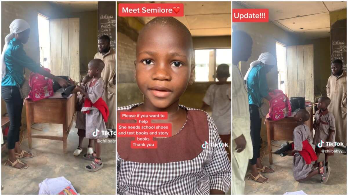 Moment poor Nigerian kid who lost both parents finally got help (watch video)