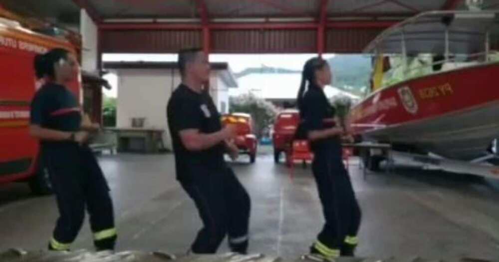 Fire dance moves from Portuguese firefighters go viral on social media Fire dance moves from Portuguese firefighters go viral on social media
