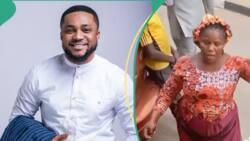 Tim Godfrey meets woman who sang his song with melodious voice, lifts her family out of poverty