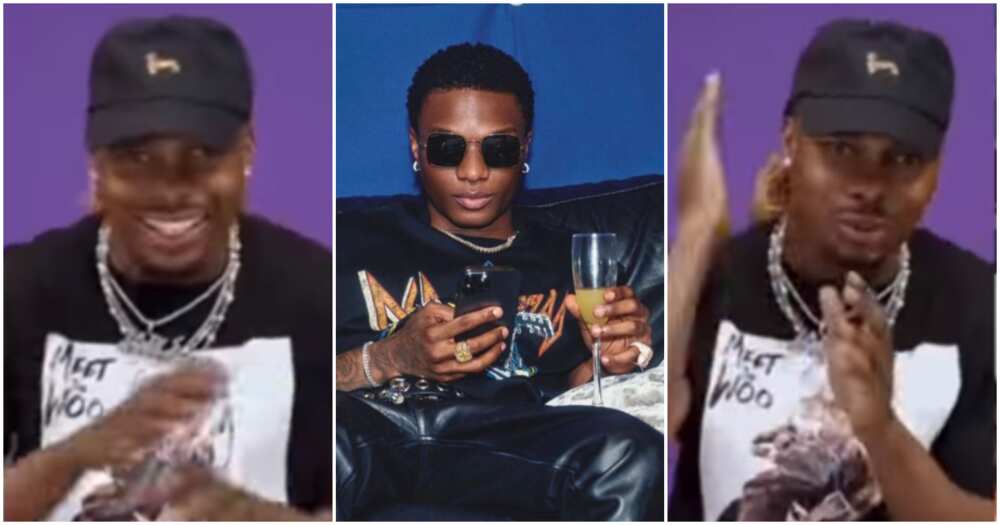 Asaka says he looks up to Wizkid in old video.