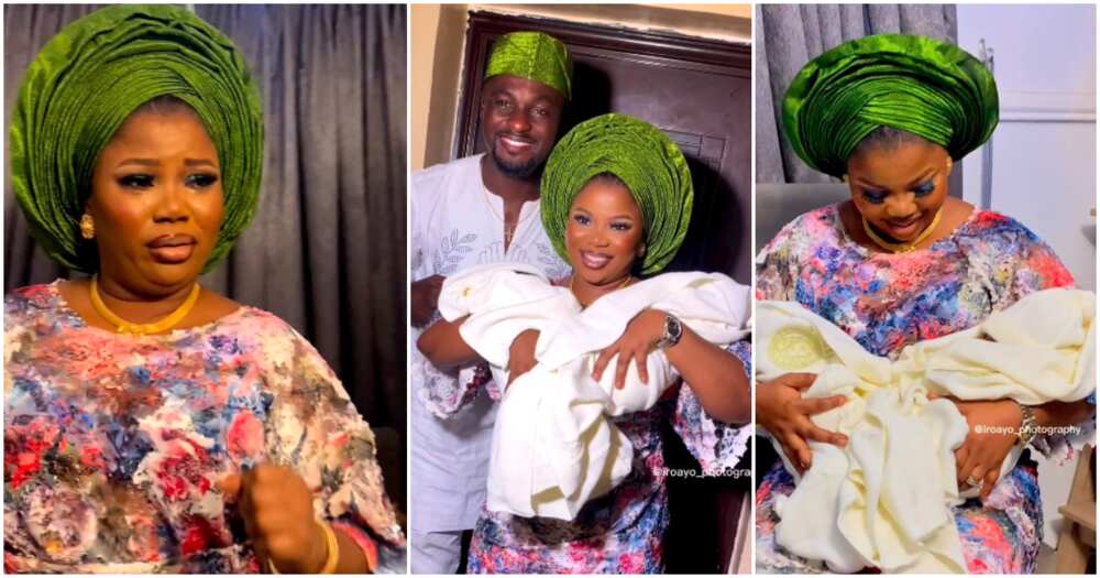Actress Seyi Edun in tears as she finally unveils twins.