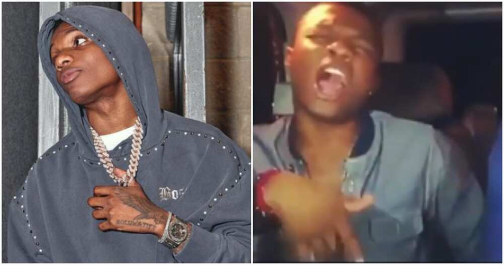 Nigerian singer Wizkid and his throwback photo