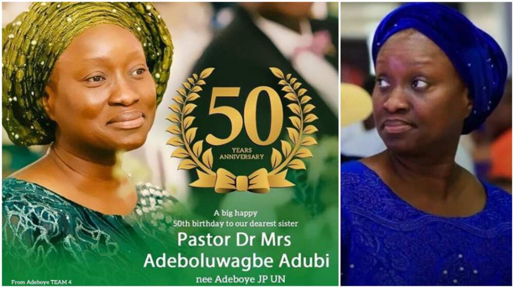 Photos of Pastor Adeboye’s only daughter Bolu Adubi who recently turned 50 Photos of Pastor Adeboye’s only daughter Bolu Adubi who recently turned 50