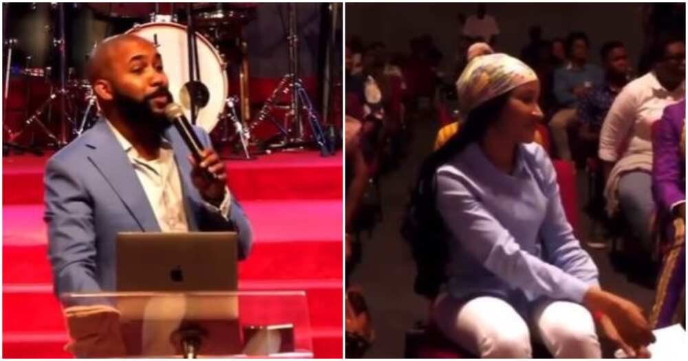 Singer grew to turn out to be pastor Banky W and his wife Adesua Singer grew to turn out to be pastor Banky W and his wife Adesua