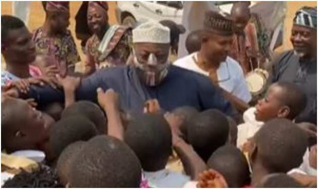 Momodu and students