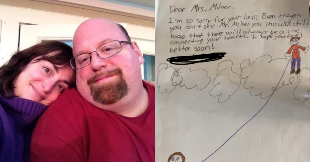 Teacher Mourning Loss of Husband Shares Sweet Drawing from Students