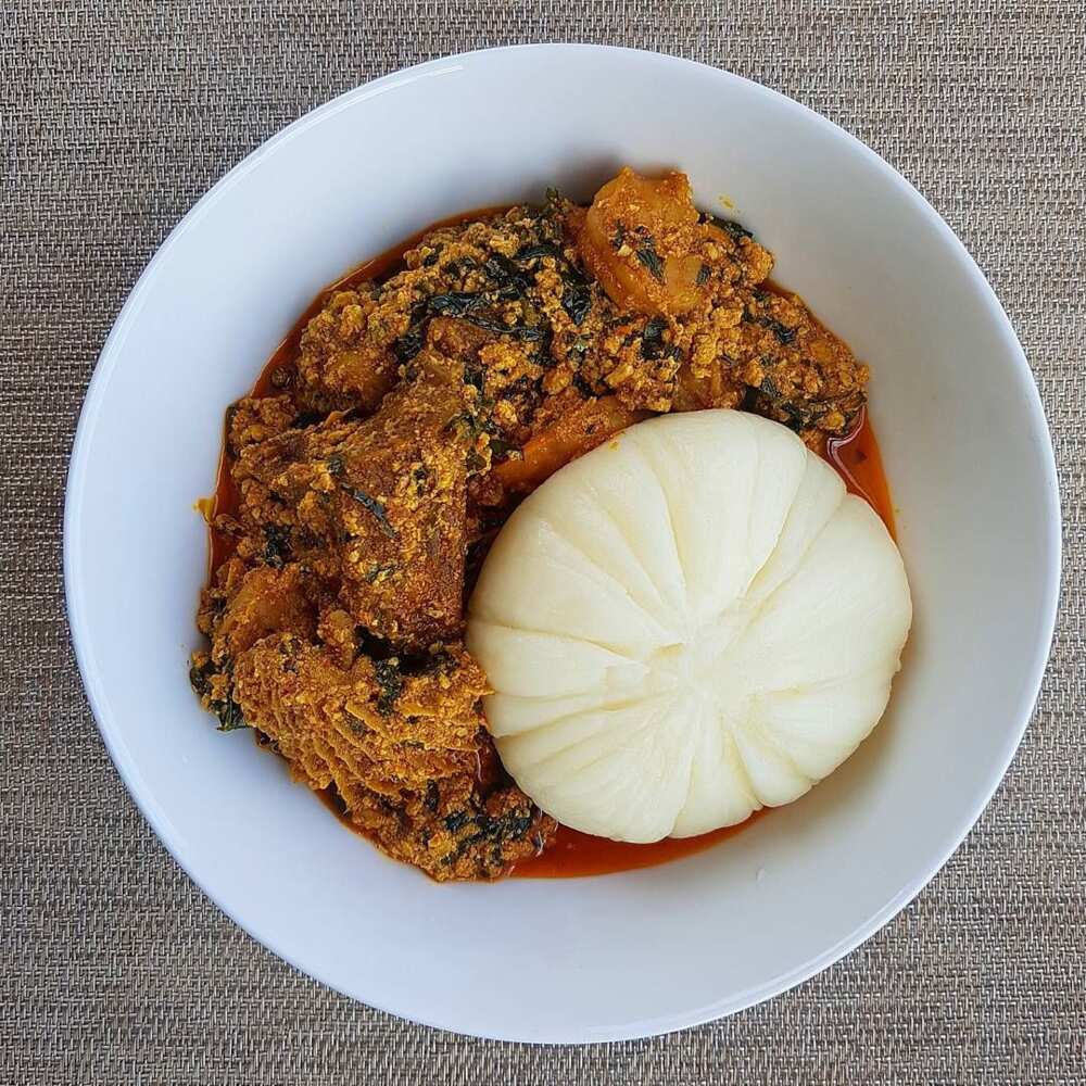 Pounded Yam and Egusi Soup