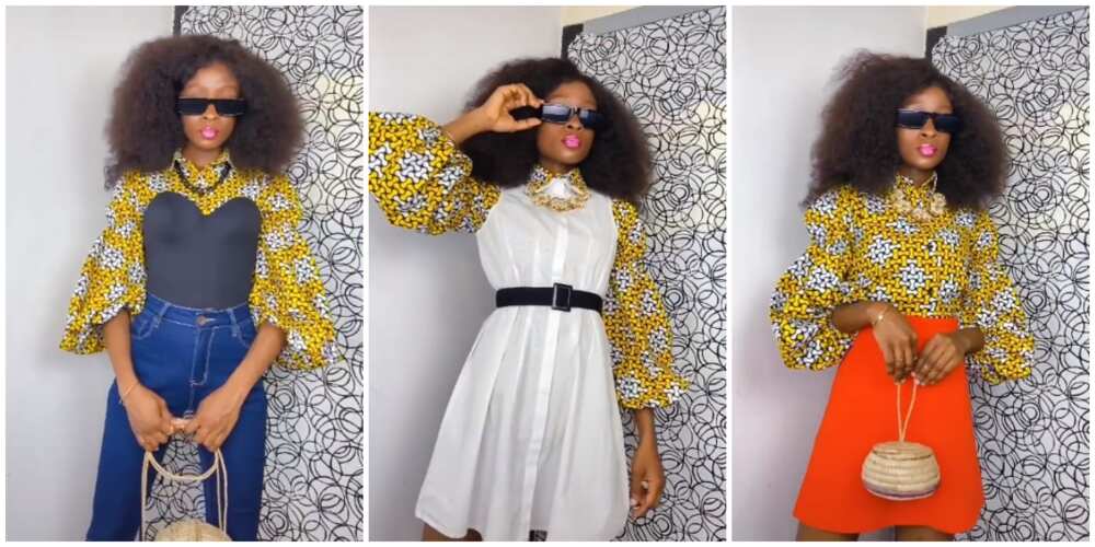 Style Tips: Beautiful Nigerian Fashionista Shows How to Rock an Ankara Top  in 7 Ways 