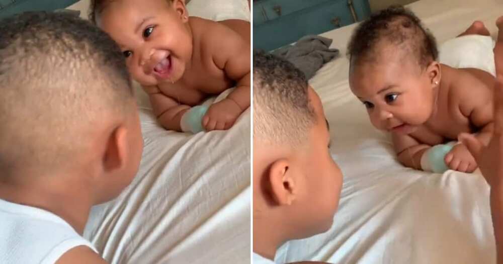 A loving big brother sang a sweet Beyonce song to his baby sister
