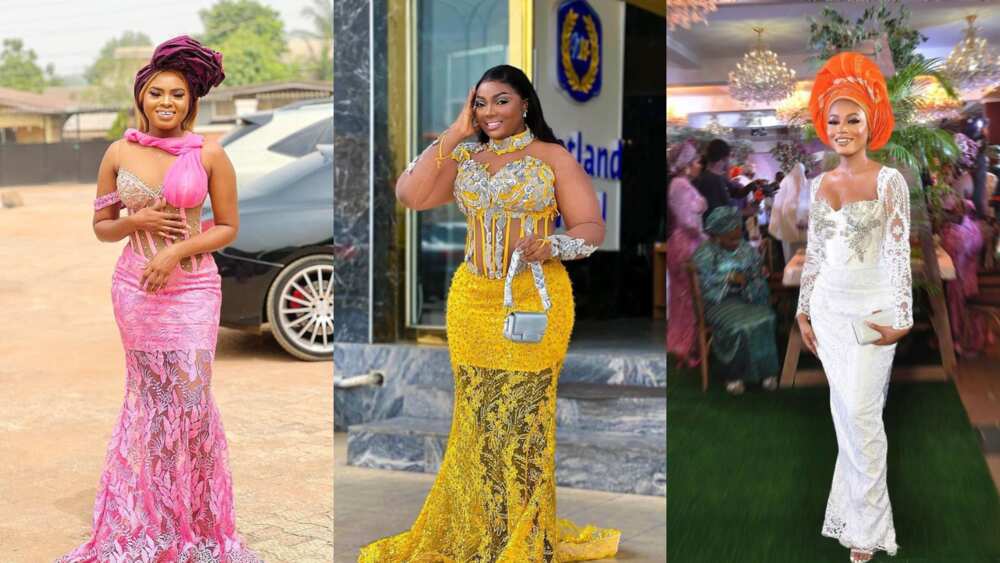 Aso ebi clearance long gown styles