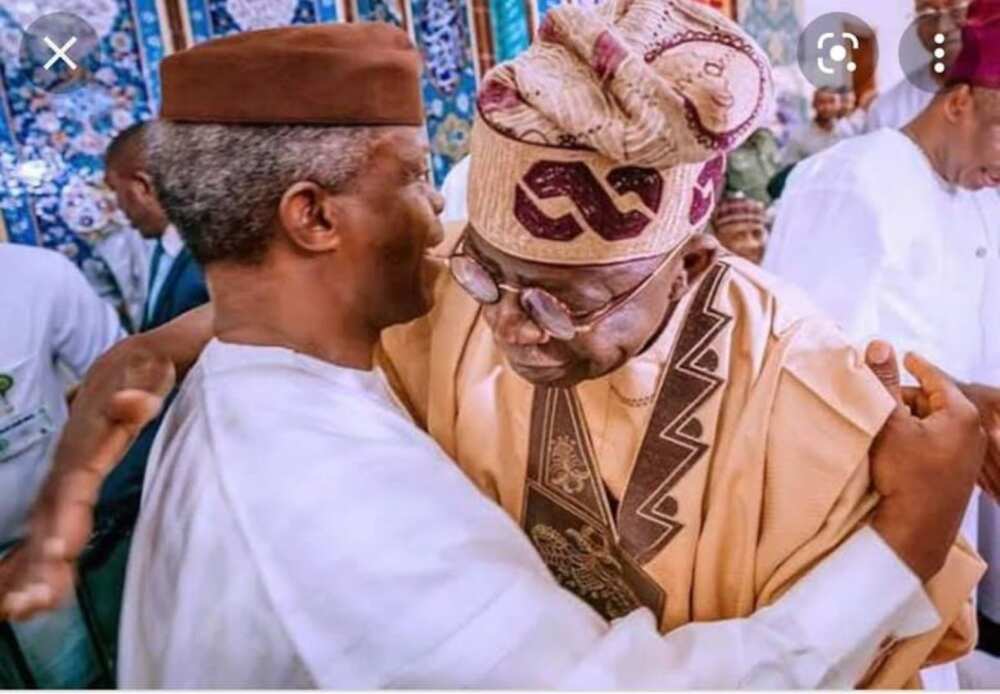 Bola Tinubu and Yemi Osinbajo