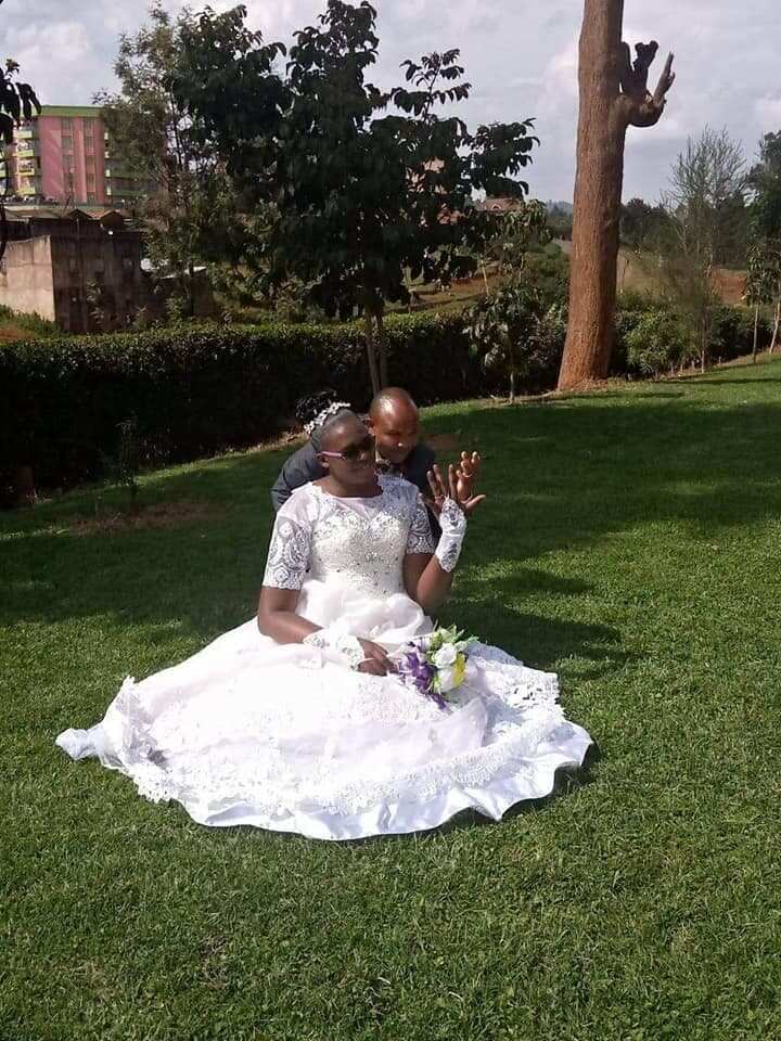Woman who married short man professes much love to her husband 