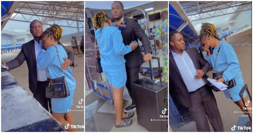 Ezenwa Ogonna, Nigerian lady, airport, husband travels out, long distance relationship