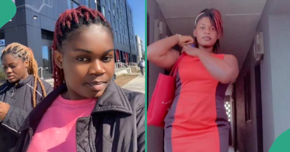 Nigerian lady celebrates as she relocates to Canada after quitting school in her finals