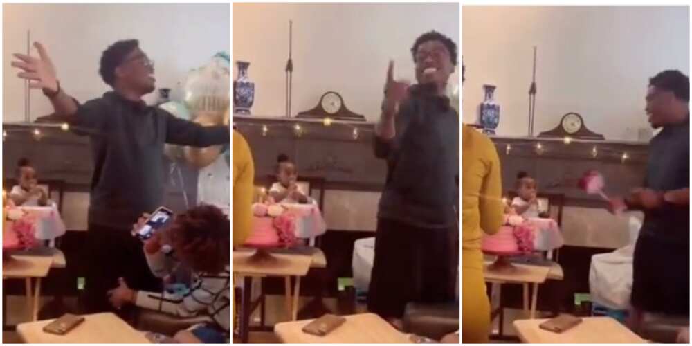 Cute Moment Young Man got His Family Members to Sing for His Kid on Birthday Melt Hearts, Many React
