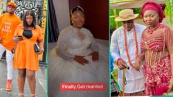 "He dated me for one month": Nigerian lady flaunts hubby who didn't waist her time, video goes viral
