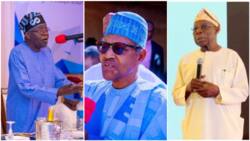 Tinubu mocks Obasanjo, reveals 1 thing ex-President failed to do that Buhari has done
