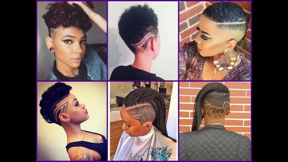 Short bob braids with shaved sides