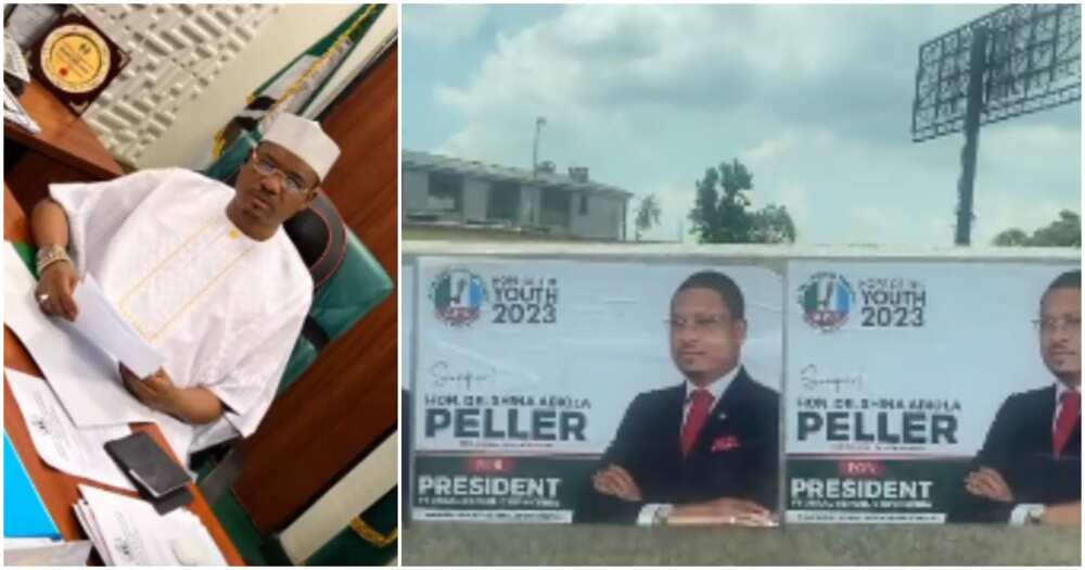 Shina Peller presidential campaign posters