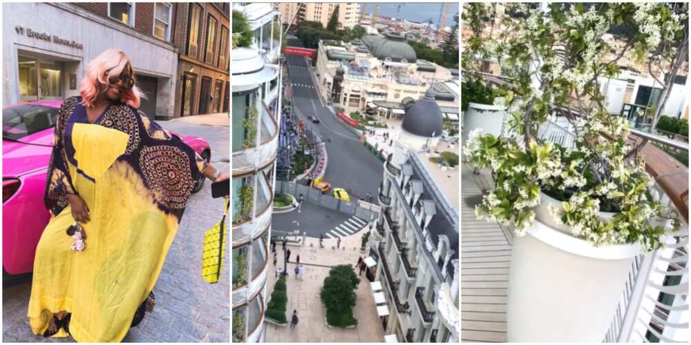 Ote Money: DJ Cuppy Watches Monaco Grand Prix From Her Rich Family’s Home Balcony in Monte Carlo, Fans React