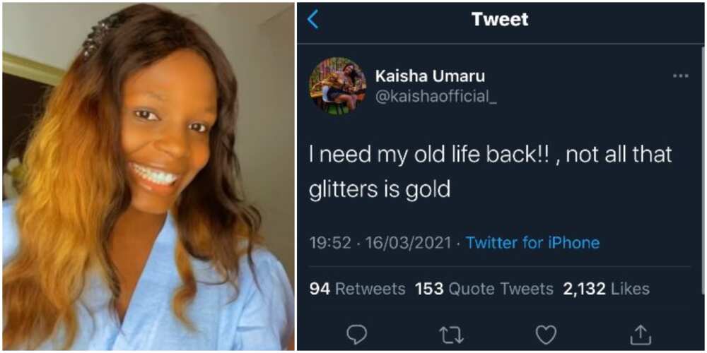 I Need My Old Life Back: BBNaija Star Kaisha Cries Out on Social Media