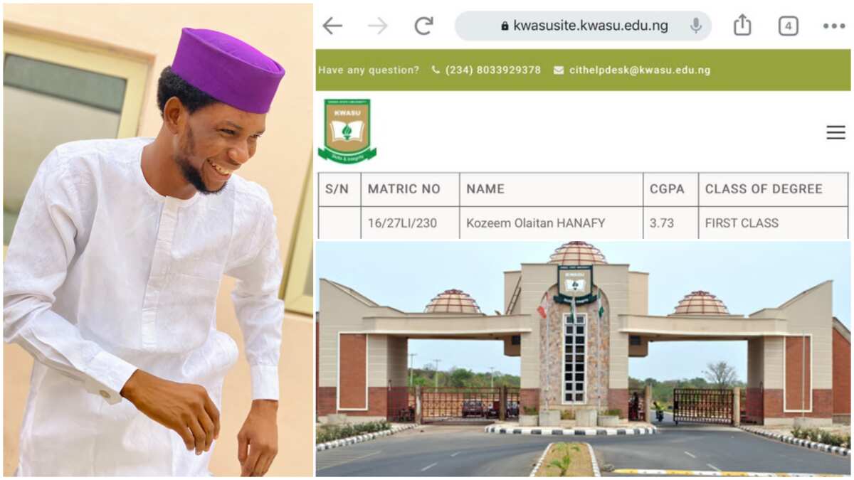 Young Nigerian man bags first class degree from this university, shares his result page, many argue in the comment section (photos)