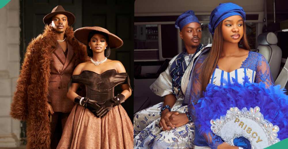 Enioluwa and Priscilla slay in lovely outfits