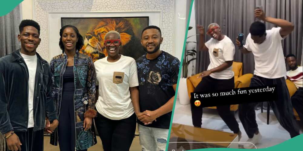 Moses Bliss and fiancee visit Real Warri Pikin.