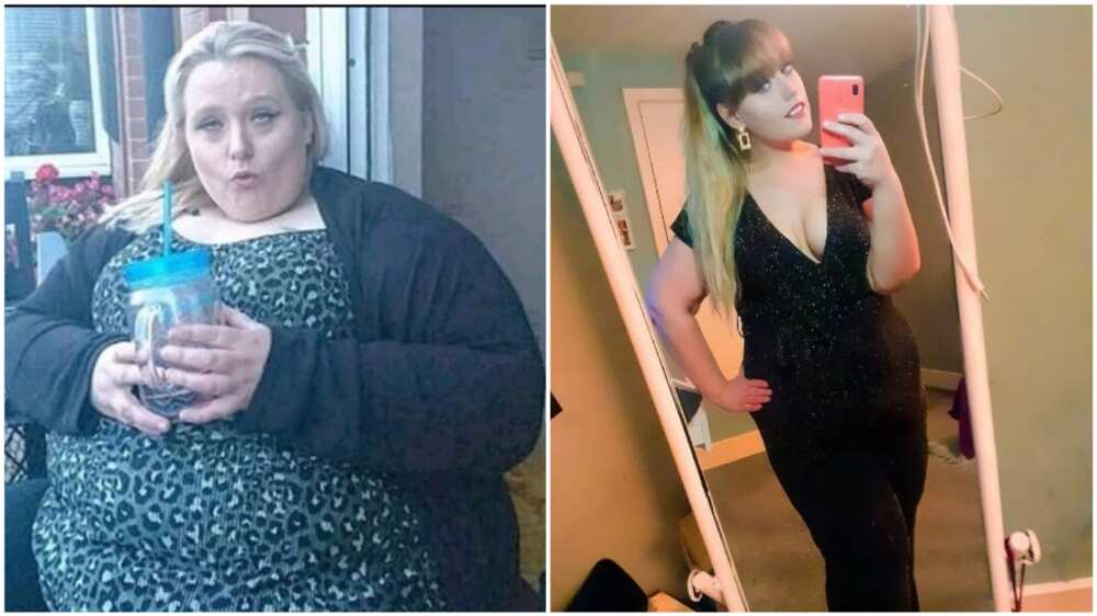 Rebecca became more confident with life after she had shed the weight. Photo source: UK Sun