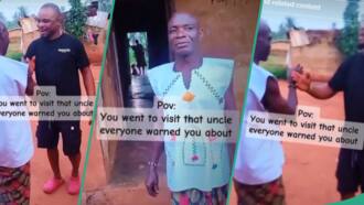 Man visits powerful village uncle people warned him about, shakes his hand with confidence