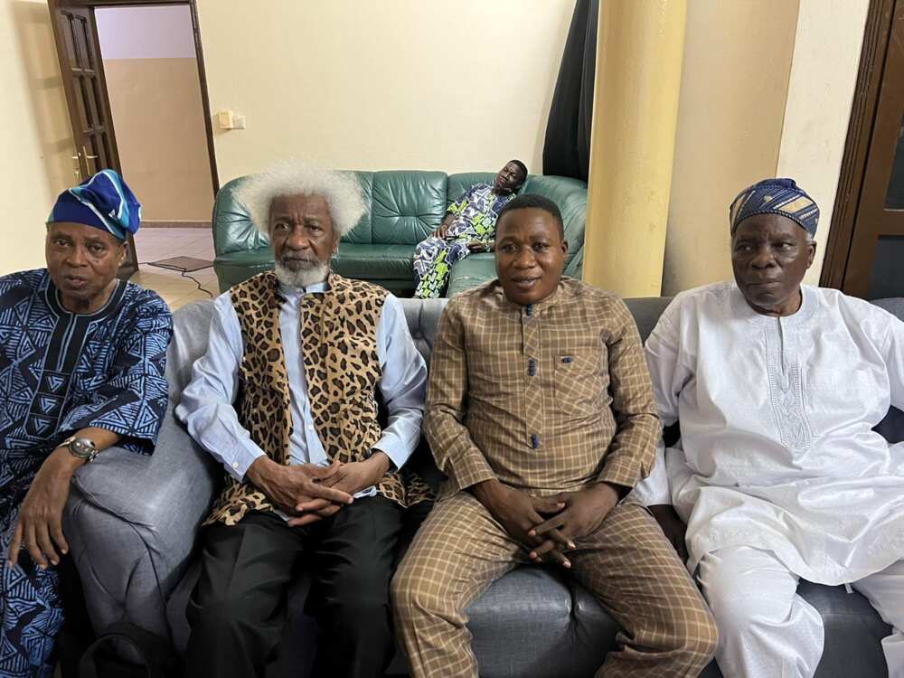 Soyinka visits Sunday Igboho in Benin Republic