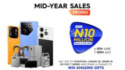 N10,000,000 Worth of Gift Items Up for Grabs in TECNO'S Mid-Year Sales Promo