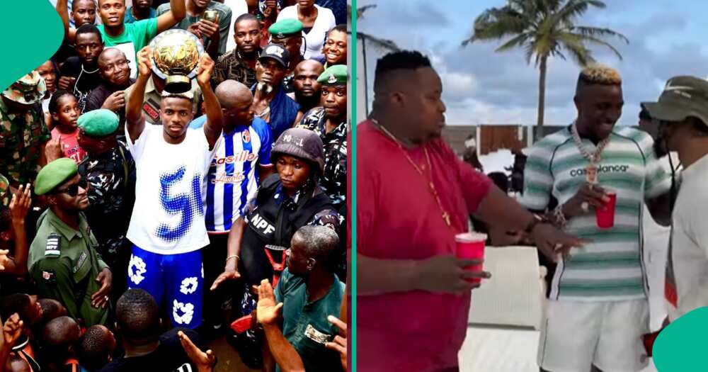 Video of Victor Osimhen partying with Cubana Chiefpriest