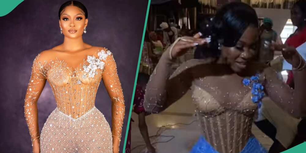 Lady orders Osas Ighodaro's dress, gets cute replica