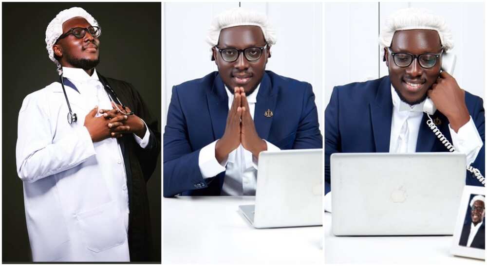 Photos of an Odasanii, a man who after qualifying as a doctor returned to school to become a lawyer. Photos of an Odasanii, a man who after qualifying as a doctor returned to school to become a lawyer.