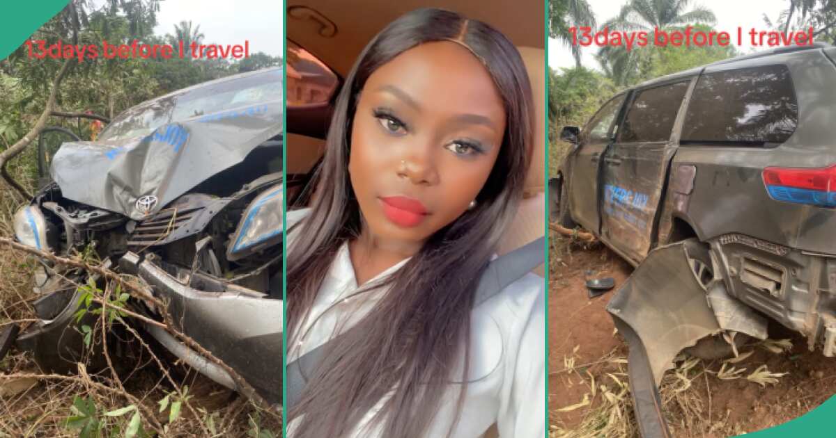Nigerian lady shares video after surviving tragic accident 13 days to her move to Canada