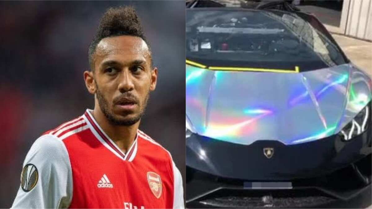 Pierre Emerick Aubameyang Arsenal Star Crashes 270 000 Lamborghini Super Car Legit Ng