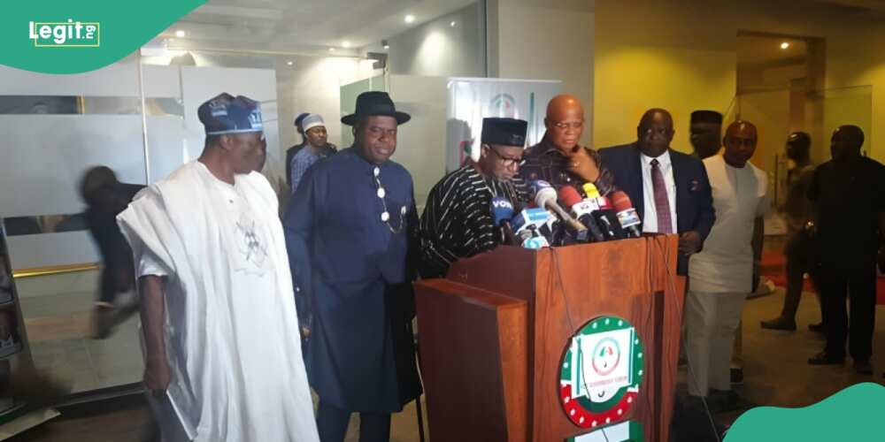 PDP governors attended the emergency meeting summoned by President Tinubu on Thursday, Feb. 15