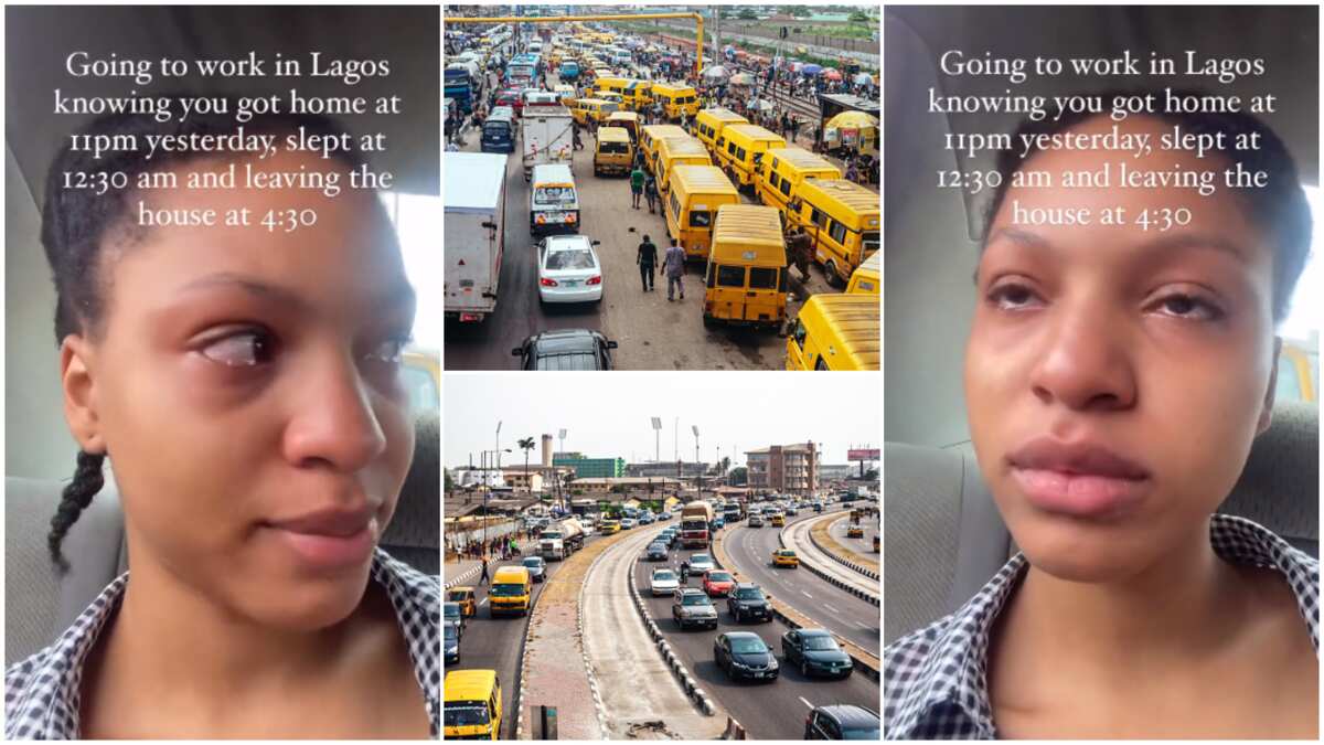 Watch how sad this lady is after work condition in Lagos frustrated her (video)