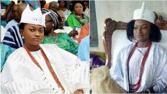 Regent Taiwo Oyebola Agbona always dresses like a King, she rules Aaye Town in Ondo (photos)