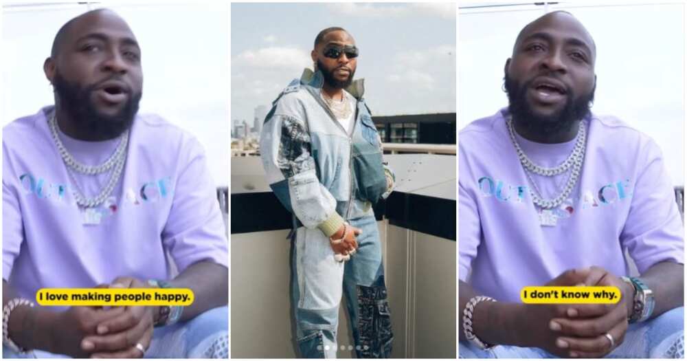 Photos from Davido's interview with Tayo Aina