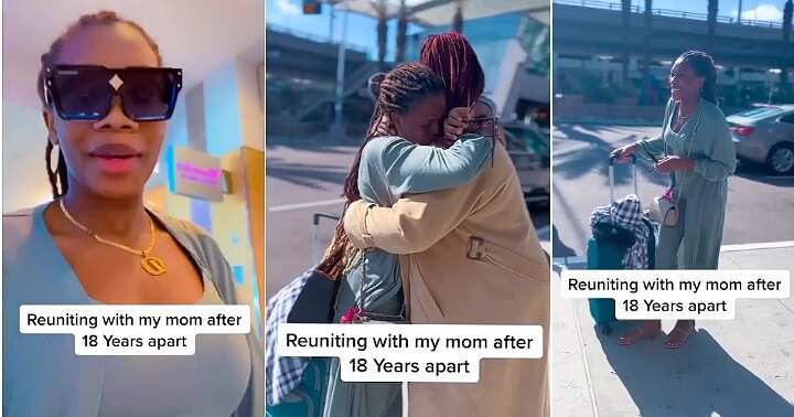 Mum reunites with daughter, 18 years