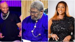 “U are too passionate”: Yul hails his 2nd wife Judy Austin as they work on movie set with his dad Pete Edochie