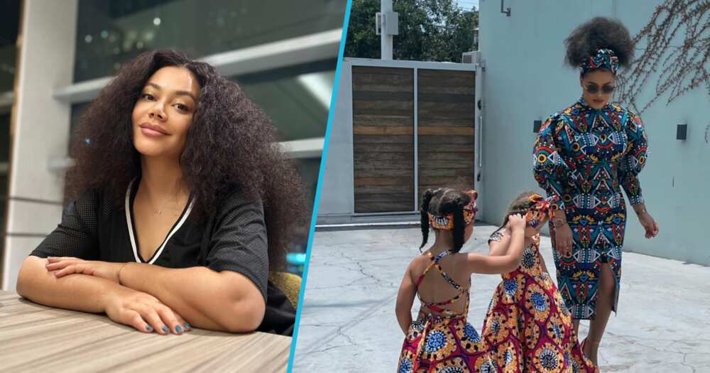 Nadia Buari and her daughters slay in African print outfits for Independence Day