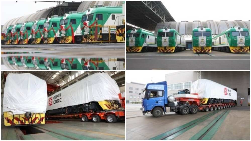 A collage showing the locomotives. Photo source: Twitter/CRRC Corporation Ltd