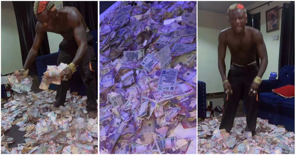 Photos of Portable flaunting money